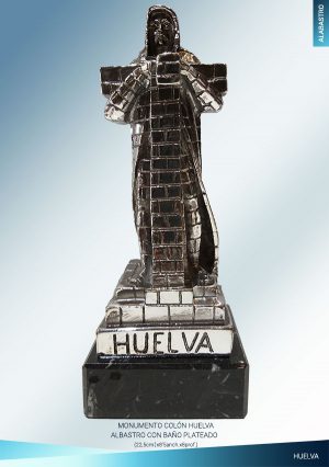 Monumento del Colón de Huelva en alabastro